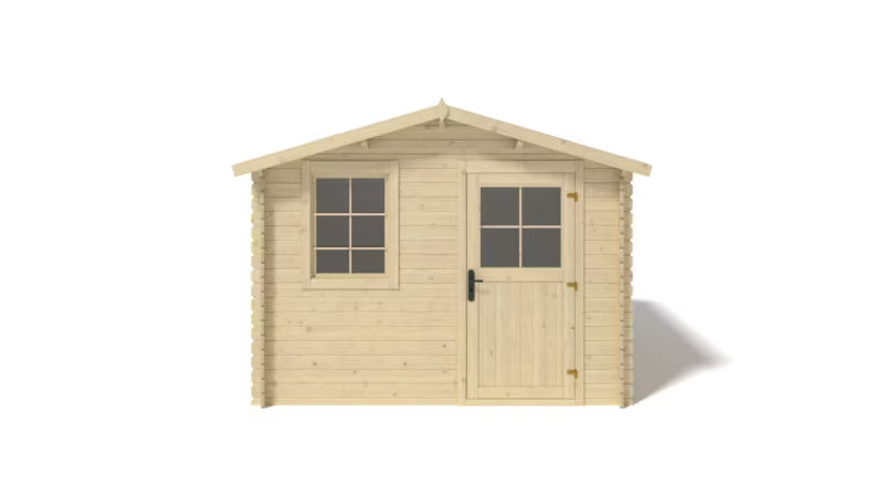 Redskabsskur 3x2 m 28 mm Træ Natur DOM472
