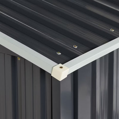 Redskabsskur Aosta 270x105 cm Sort Stål