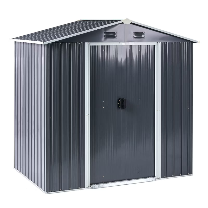 Redskabsskur Cirella 194x118 cm Grafit Metal