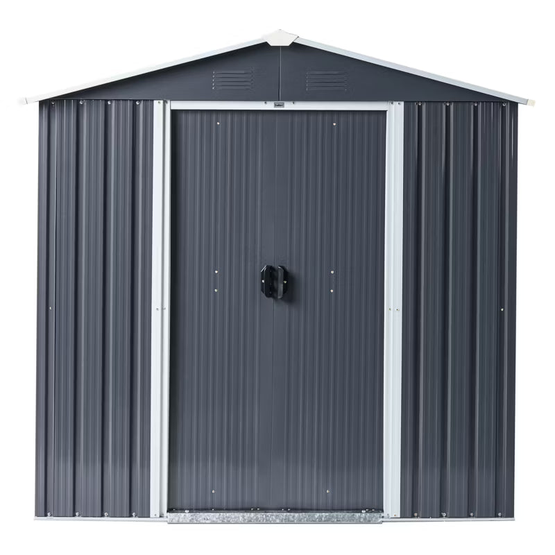 Redskabsskur Cirella 194x118 cm Grafit Metal