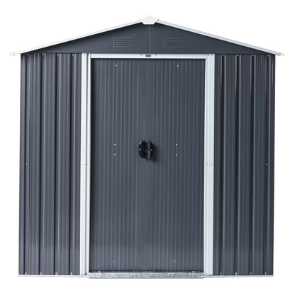 Redskabsskur Cirella 194x118 cm Grafit Metal