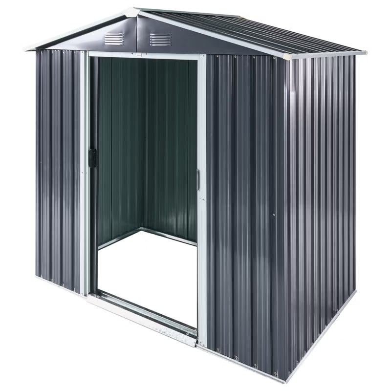 Redskabsskur Cirella 194x118 cm Grafit Metal