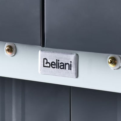 Redskabsskur Cirella 194x118 cm Grafit Metal
