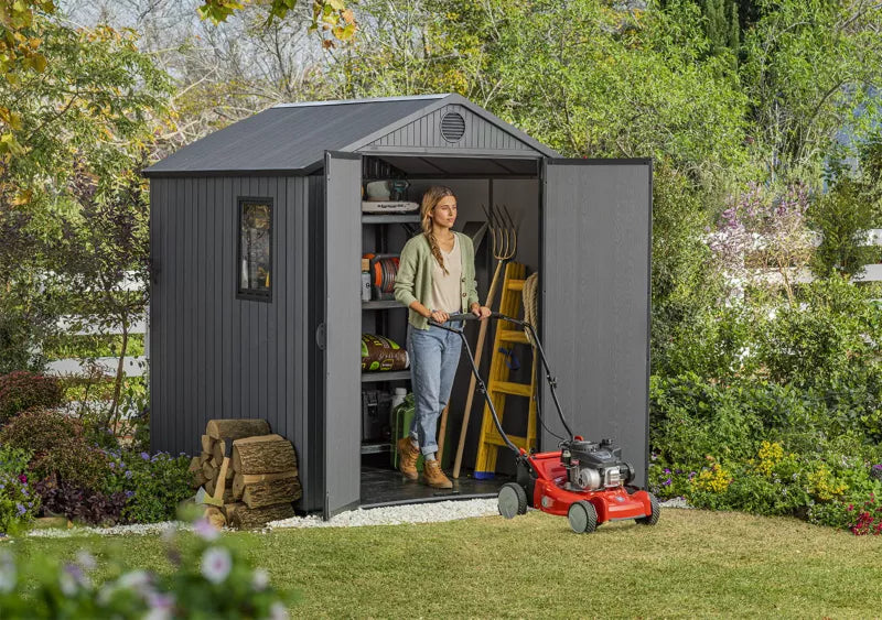 Redskabsskur Darwin 6x6 Grå