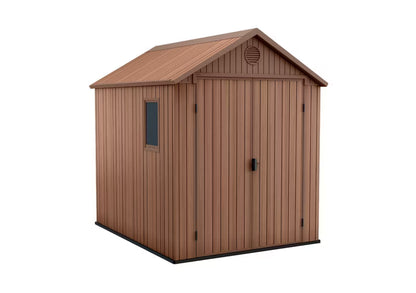 Redskabsskur Darwin 6x8 Brun med Dobbeltdør