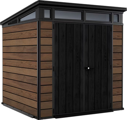 Redskabsskur Deco 7x7 214x218 cm Valnød