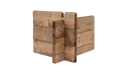 Redskabsskur DOM673 150x300 cm Brun Imprægneret Træ