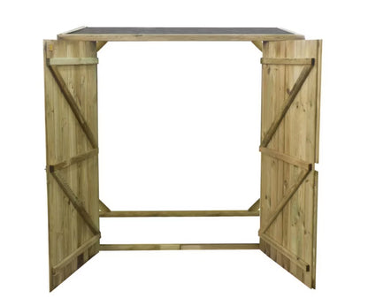 Redskabsskur DOM85 166x82 cm Grøn Træ