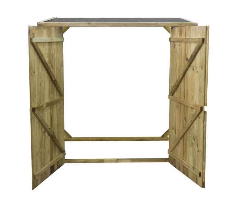 Redskabsskur DOM85 166x82 cm Grøn Træ