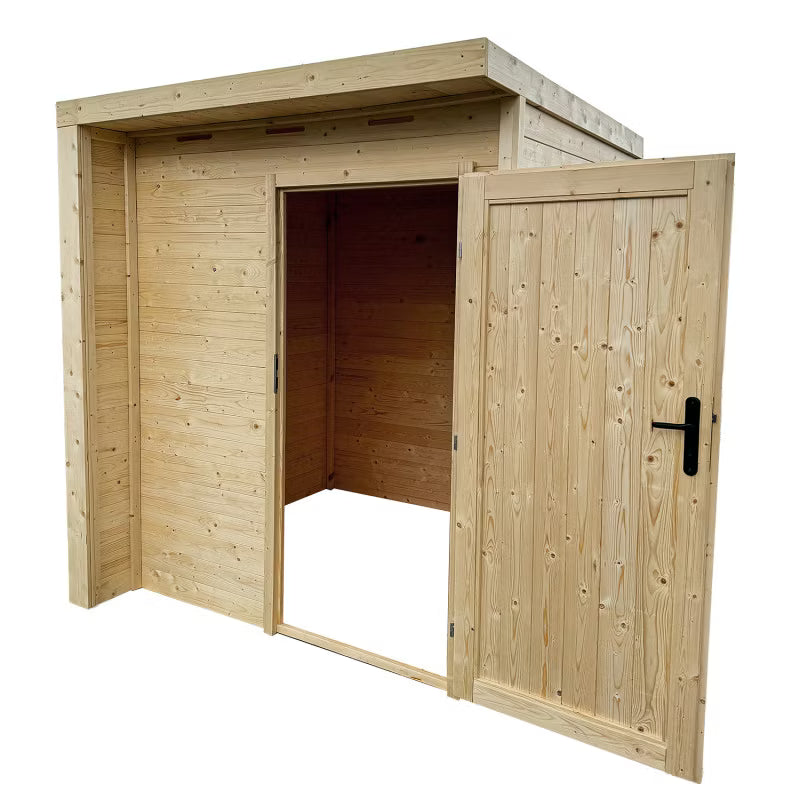 Redskabsskur Handy 203x170 cm Træ Natur