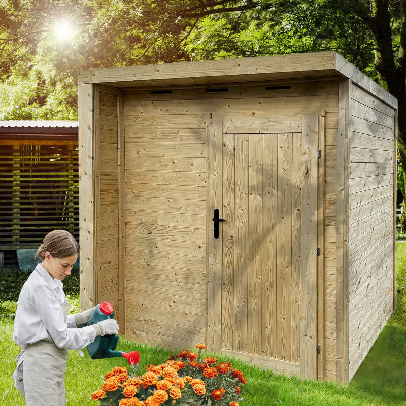 Redskabsskur Handy 203x170 cm Træ Natur