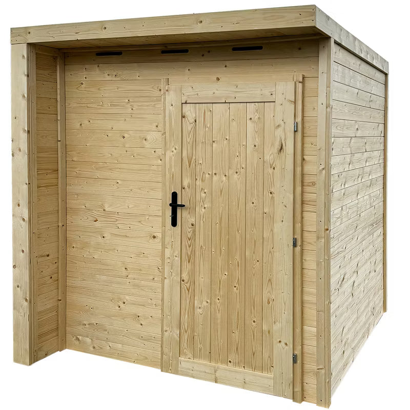 Redskabsskur Handy 203x170 cm Træ Natur