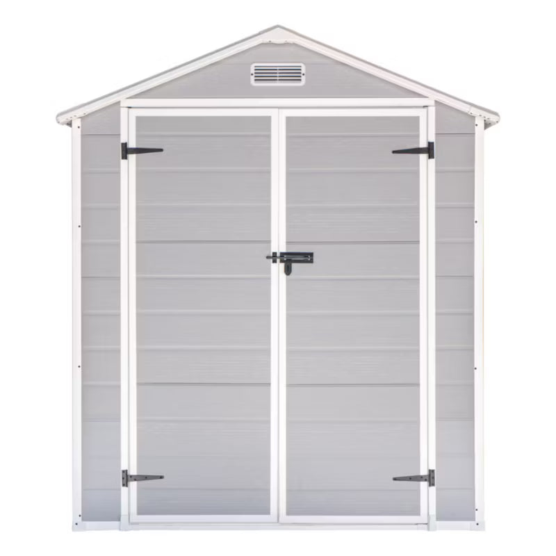 Redskabsskur Hesler 6044 141x141 cm Grå med Vindue