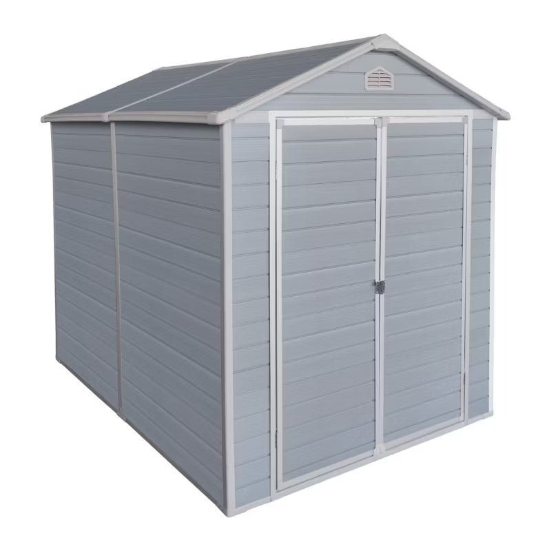 Redskabsskur Hesler 8060 196x243 cm Grå 4,5 m²