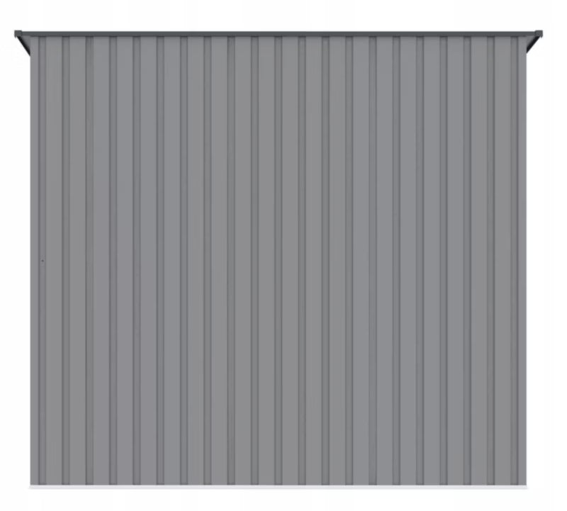 Redskabsskur KENT 222x149 cm Grå Metal