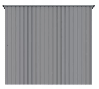 Redskabsskur KENT 222x149 cm Grå Metal