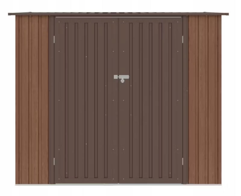Redskabsskur Kent 222x149 cm Valnød Stål