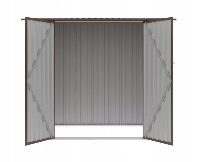 Redskabsskur Kent 222x149 cm Valnød Stål