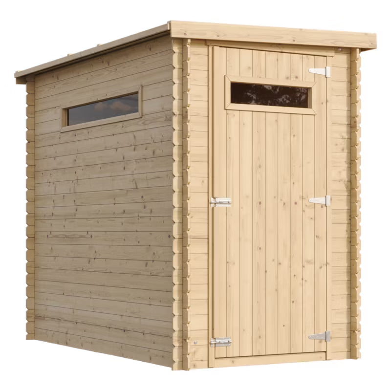 Redskabsskur M306A 144x239 cm Natur Træ 2,63 m²