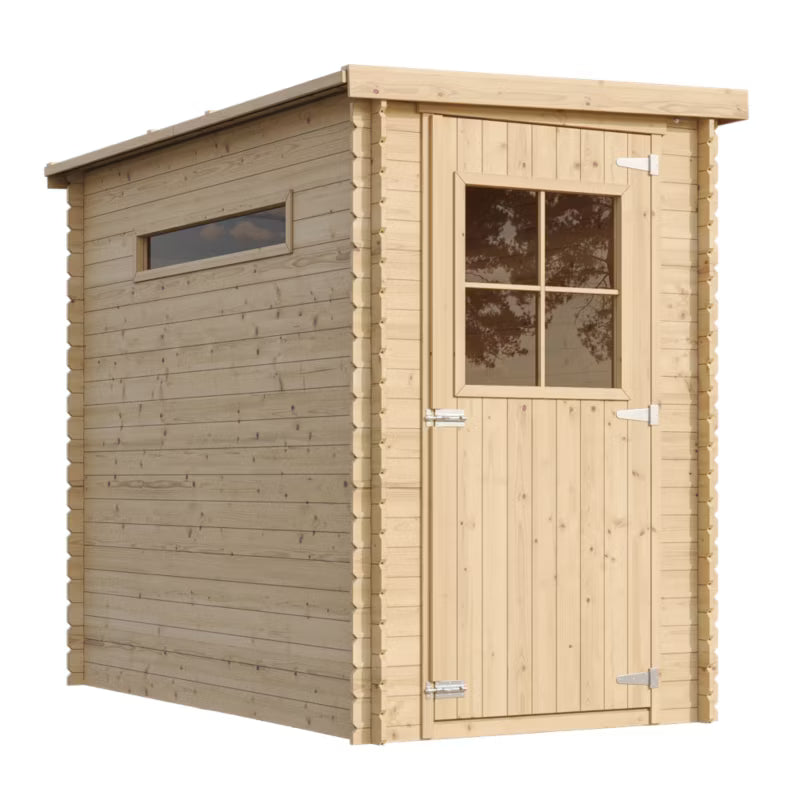 Redskabsskur M306M306G 2,63 m² Natur Træ med Gulv