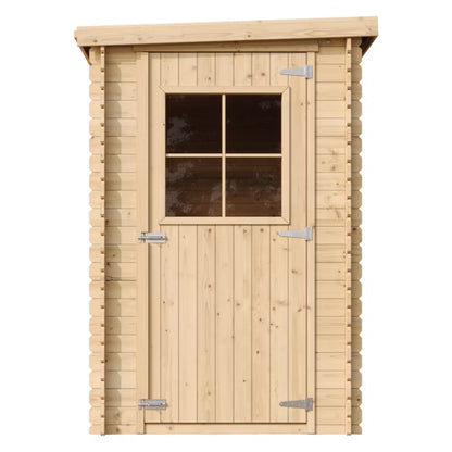 Redskabsskur M306M306G 2,63 m² Natur Træ med Gulv