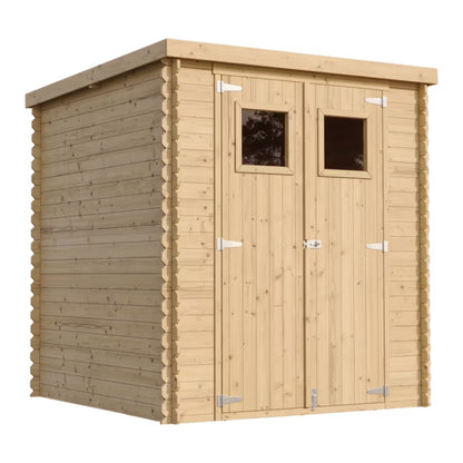 Redskabsskur M309 204x204 cm Træ Natur 3,53 m²
