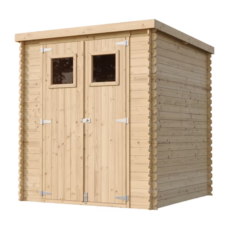 Redskabsskur M309 204x204 cm Træ Natur 3,53 m²