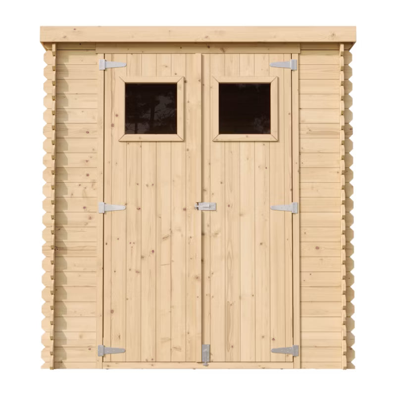 Redskabsskur M309 204x204 cm Træ Natur 3,53 m²