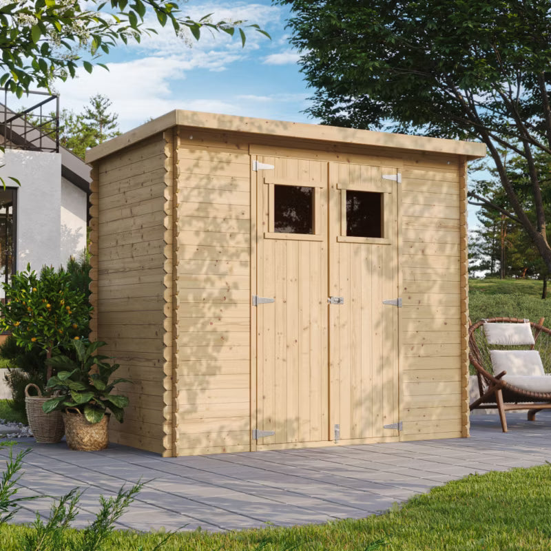 Redskabsskur M310 2,63 m² Natur Træ 19 mm
