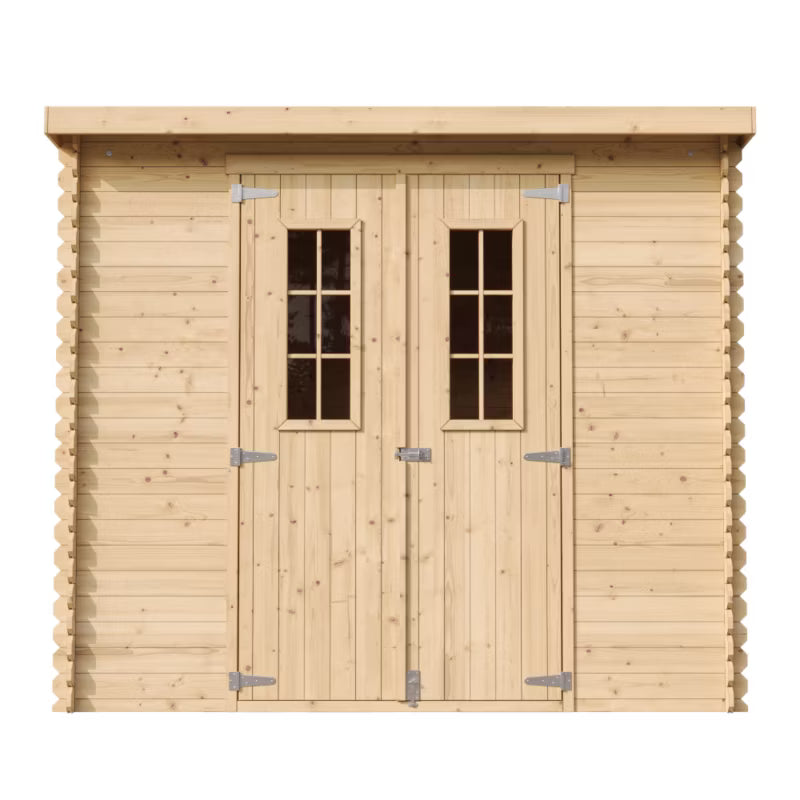 Redskabsskur M310C 239x142 cm Træ Natur 2,63 m²
