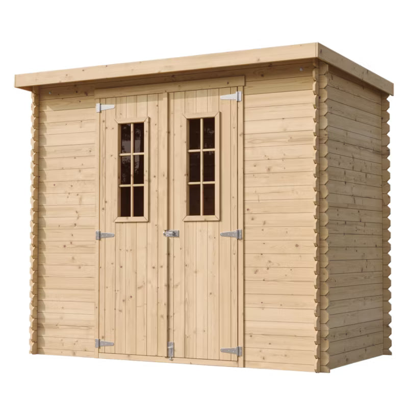 Redskabsskur M310C 239x142 cm Træ Natur 2,63 m²