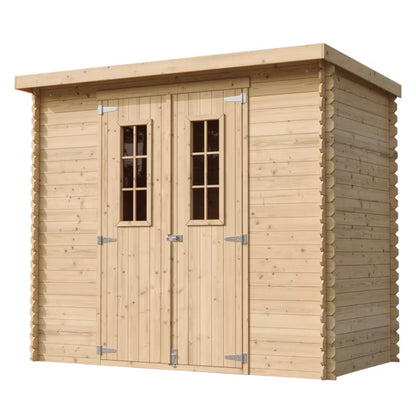 Redskabsskur M310C 239x142 cm Træ Natur 2,63 m²