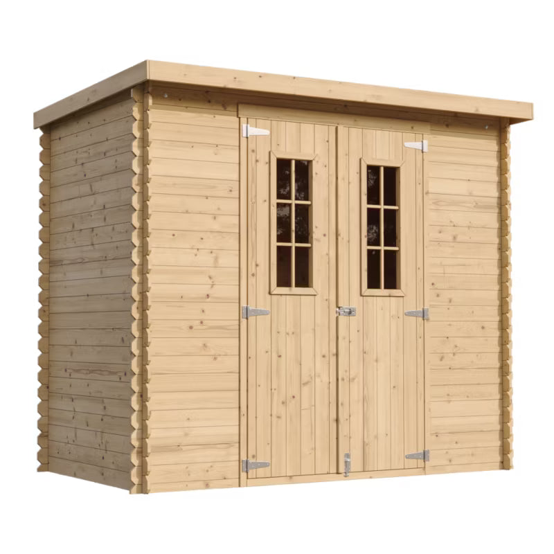 Redskabsskur M310C 239x142 cm Træ Natur 2,63 m²