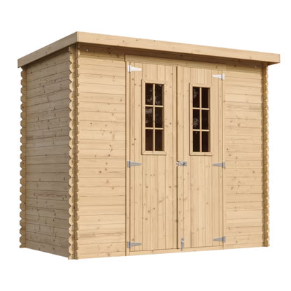 Redskabsskur M310C 239x142 cm Træ Natur 2,63 m²