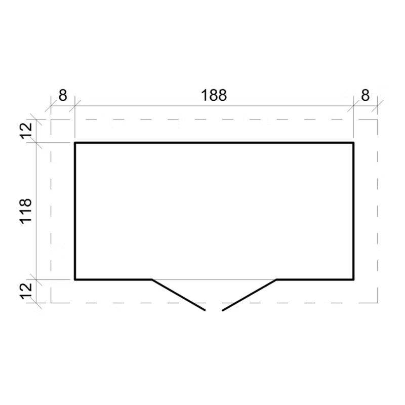 Redskabsskur M311 204x142 cm Træ Natur 2,22 m²