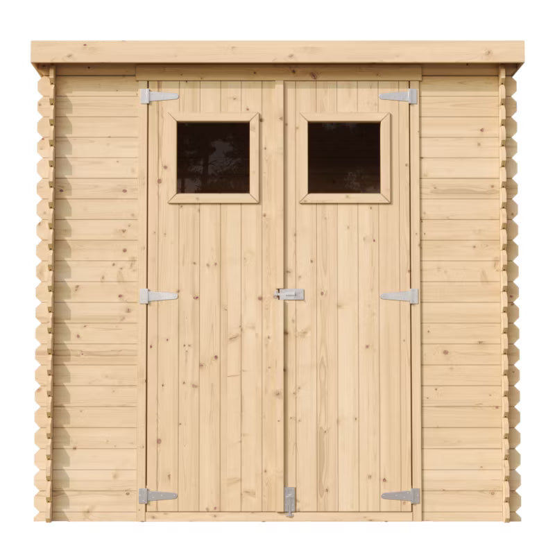 Redskabsskur M311 204x142 cm Træ Natur 2,22 m²