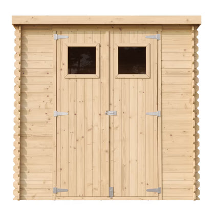 Redskabsskur M311 204x142 cm Træ Natur 2,22 m²