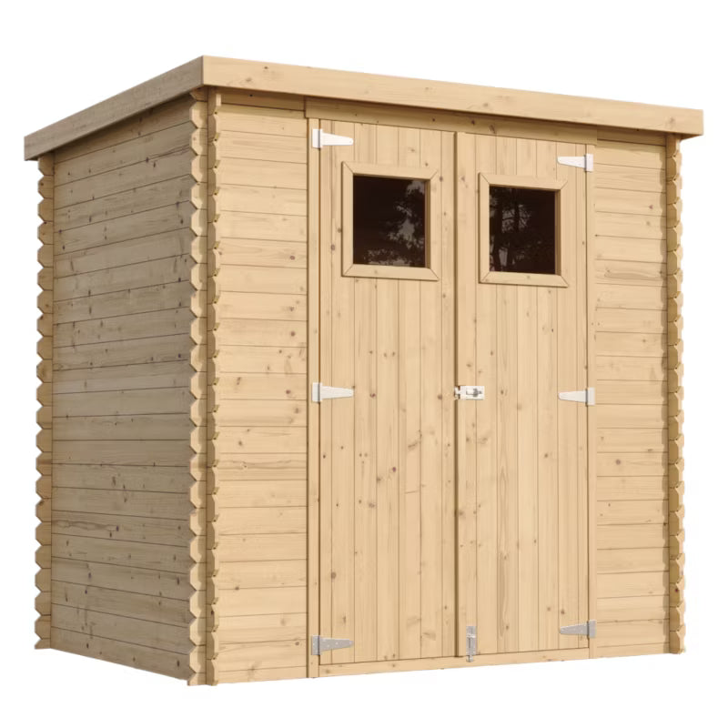 Redskabsskur M311 204x142 cm Træ Natur 2,22 m²