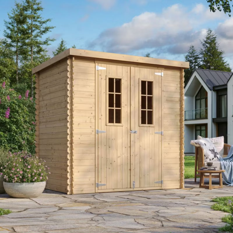 Redskabsskur M311C 2,22 m² Natur Træ