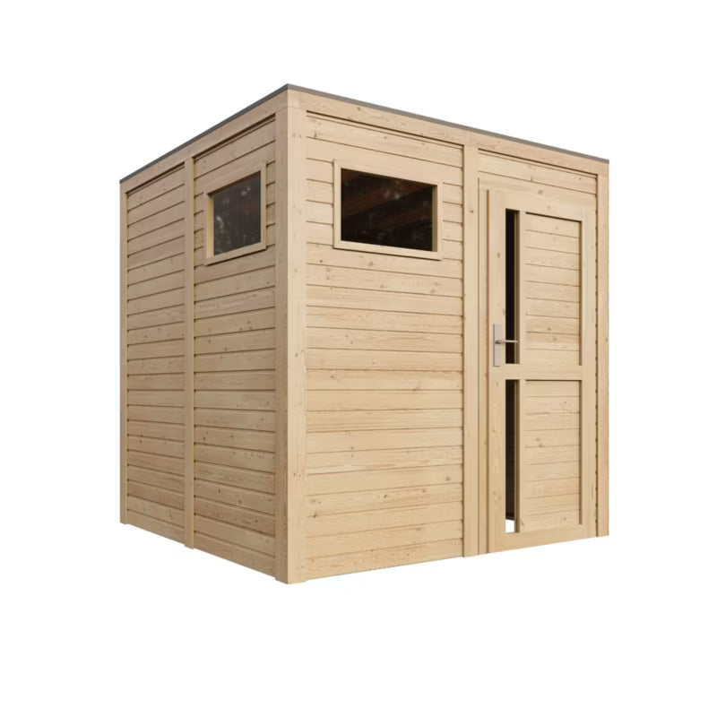 Redskabsskur M325F1 4,20 m² Natur Træ