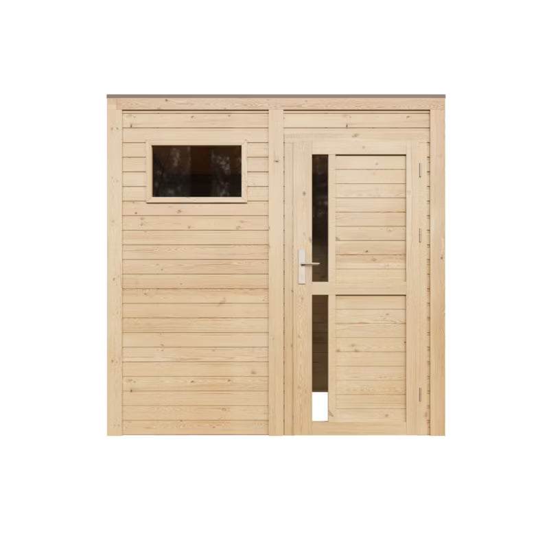 Redskabsskur M325F1 4,20 m² Natur Træ