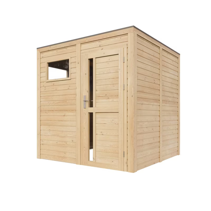 Redskabsskur M325F1 4,20 m² Natur Træ