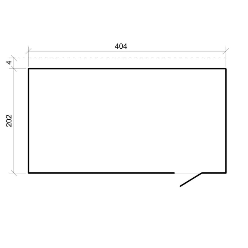 Redskabsskur M327F1 8,16 m² Natur Træ