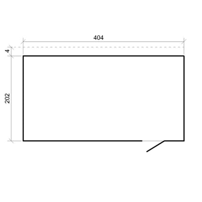 Redskabsskur M327F1 8,16 m² Natur Træ