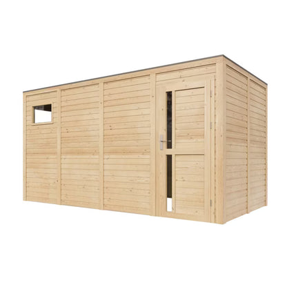 Redskabsskur M327F1 8,16 m² Natur Træ