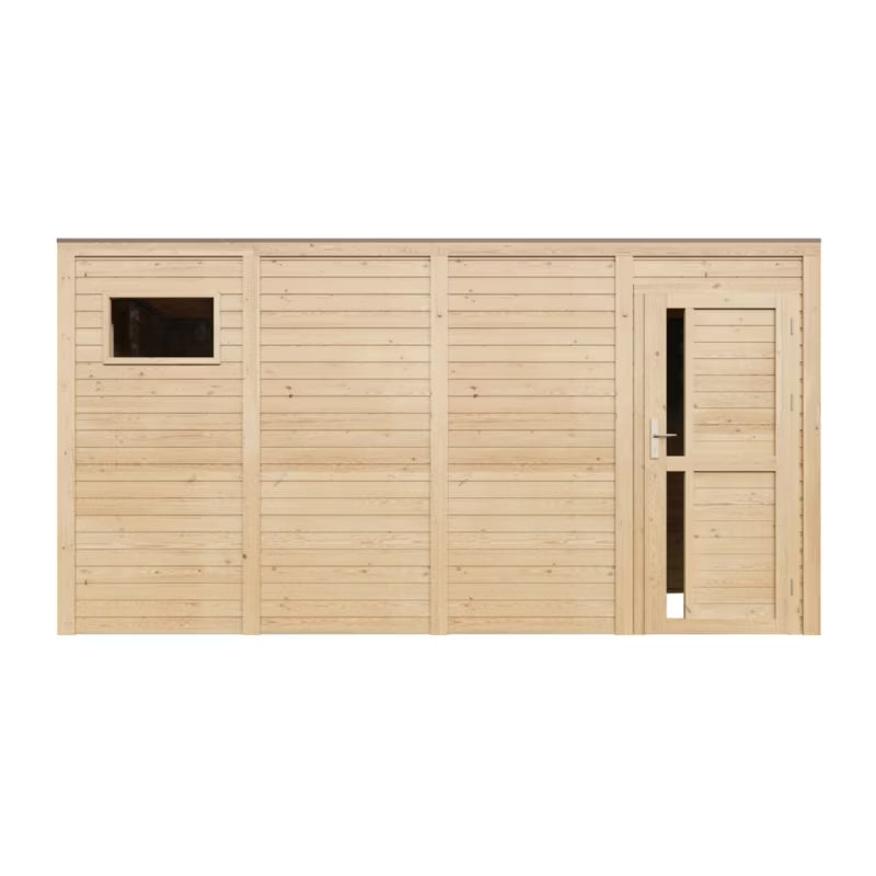 Redskabsskur M327F1 8,16 m² Natur Træ