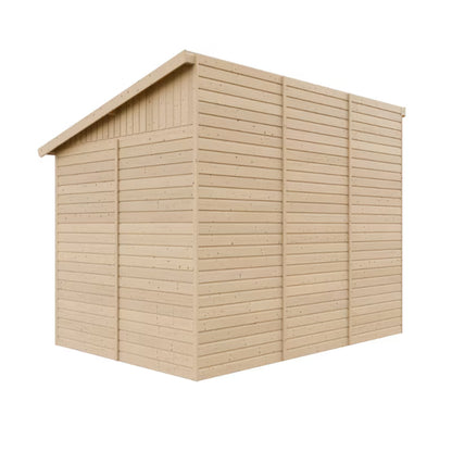 Redskabsskur M339AM339G 218x318 cm Natur Træ med Gulv