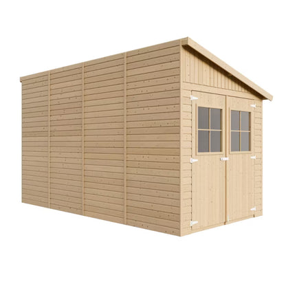 Redskabsskur M340A 218x416 cm Natur 8,1 m²
