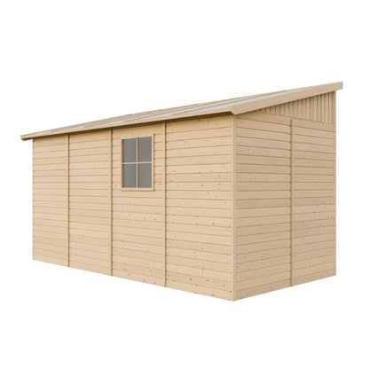 Redskabsskur M340A 218x416 cm Natur 8,1 m²