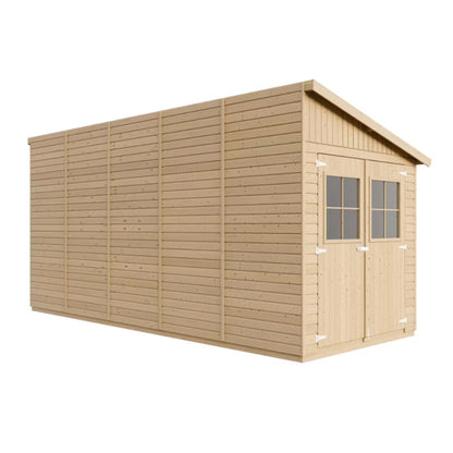 Redskabsskur M341A 218x514 cm Natur Træ 10,1 m²